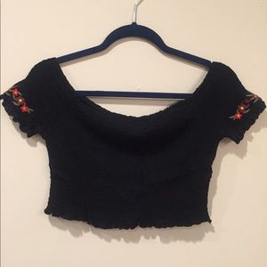 Off the shoulder stretchy top